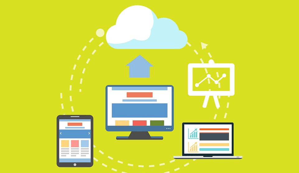 Cloud storage illustration