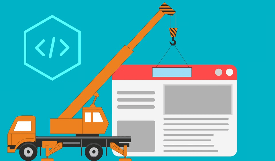 Website builder illustration