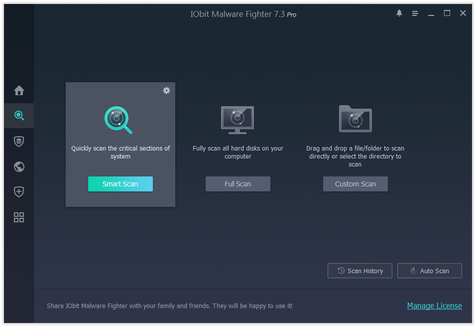 IObit Malware Fighter Pro scan screen