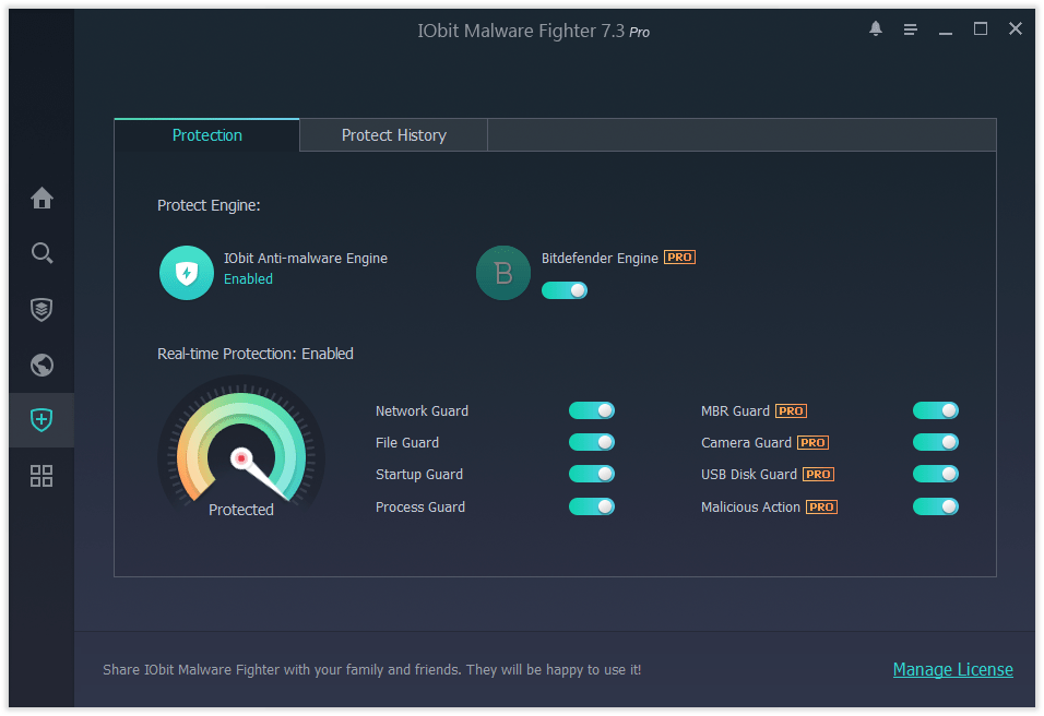 IObit Malware Fighter Pro Security Guard screen