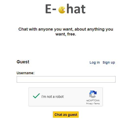 Anonymous chat site E-Chat