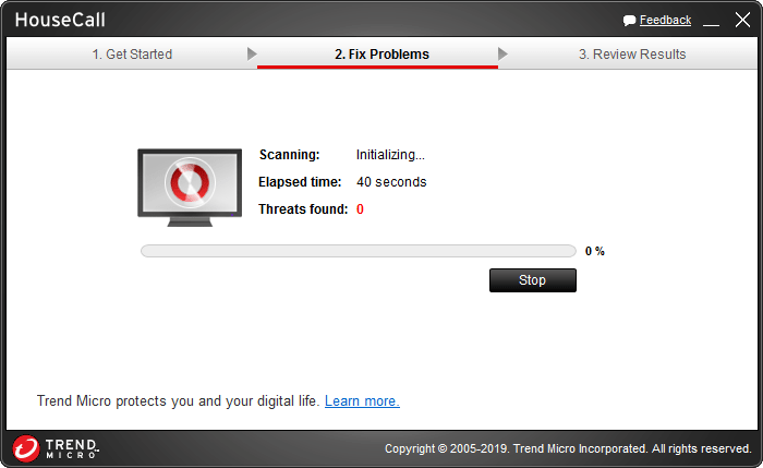 Trend Micro HouseCall portable virus scanner