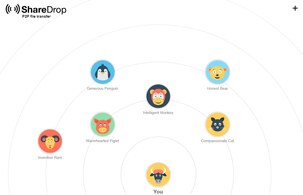 Sharedrop p2p file sharing site